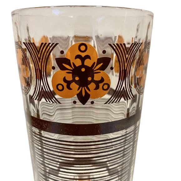 Retro Drinking Glasses Set of 4- Wavy Glass MidCentury Modern {30% off bundled} - Picture 3 of 8